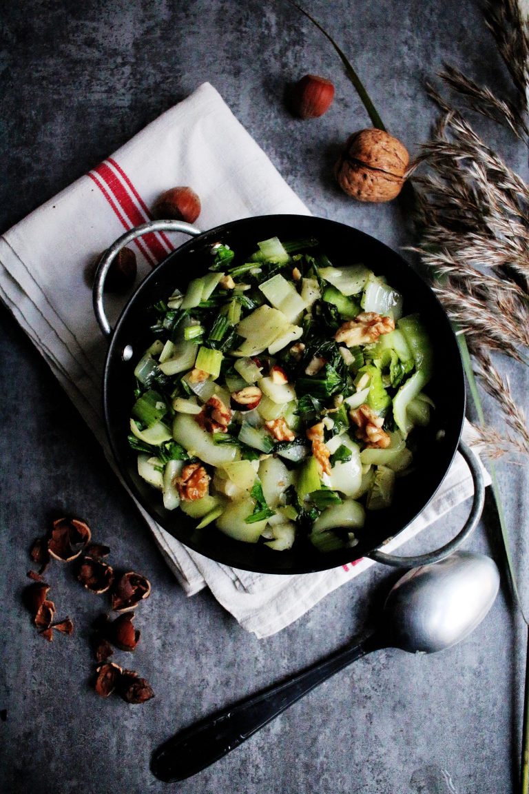 Fricassé de choux pak choi