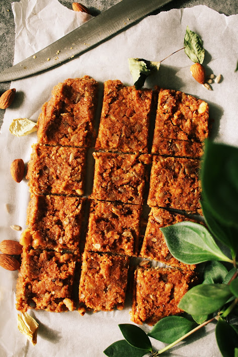 Peanut butter raw flapjack