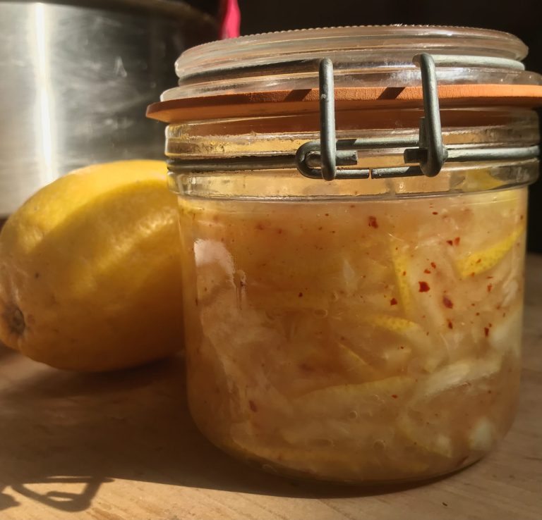 Achard citron lactofermenté