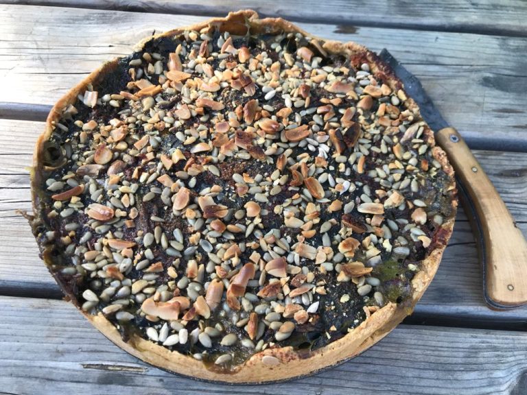Tarte aux blettes et à la cacahuète